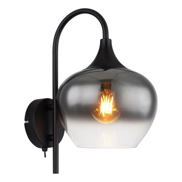 Globo - Wall lamp 1xE27/40W/230V black