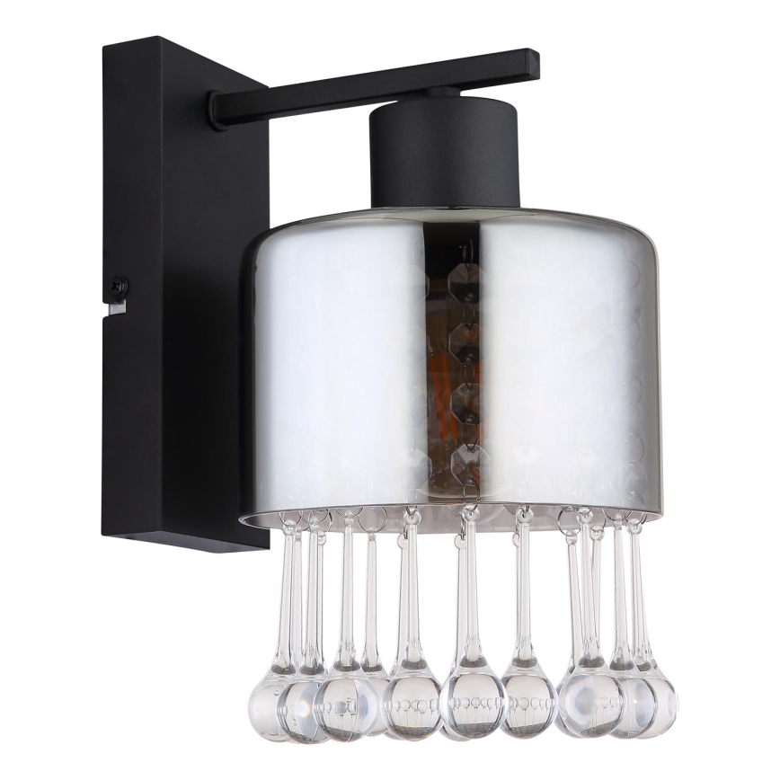 Globo - Wall lamp 1xE27/60W/230V black