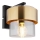 Globo - Wall light 1xE27/60W/230V black/brass