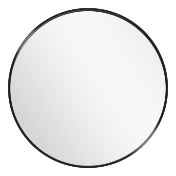 Globo - Wall Mirror, 60 cm Diameter, Black