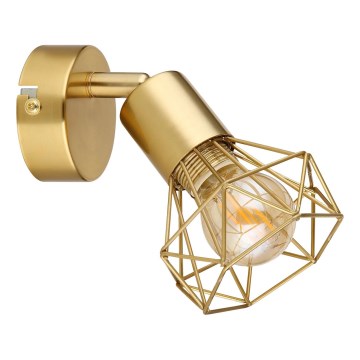 Globo - Wall spotlight 1xE14/40W/230V gold