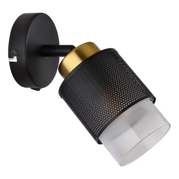 Globo - Wall spotlight 1xE27/40W/230V black/gold