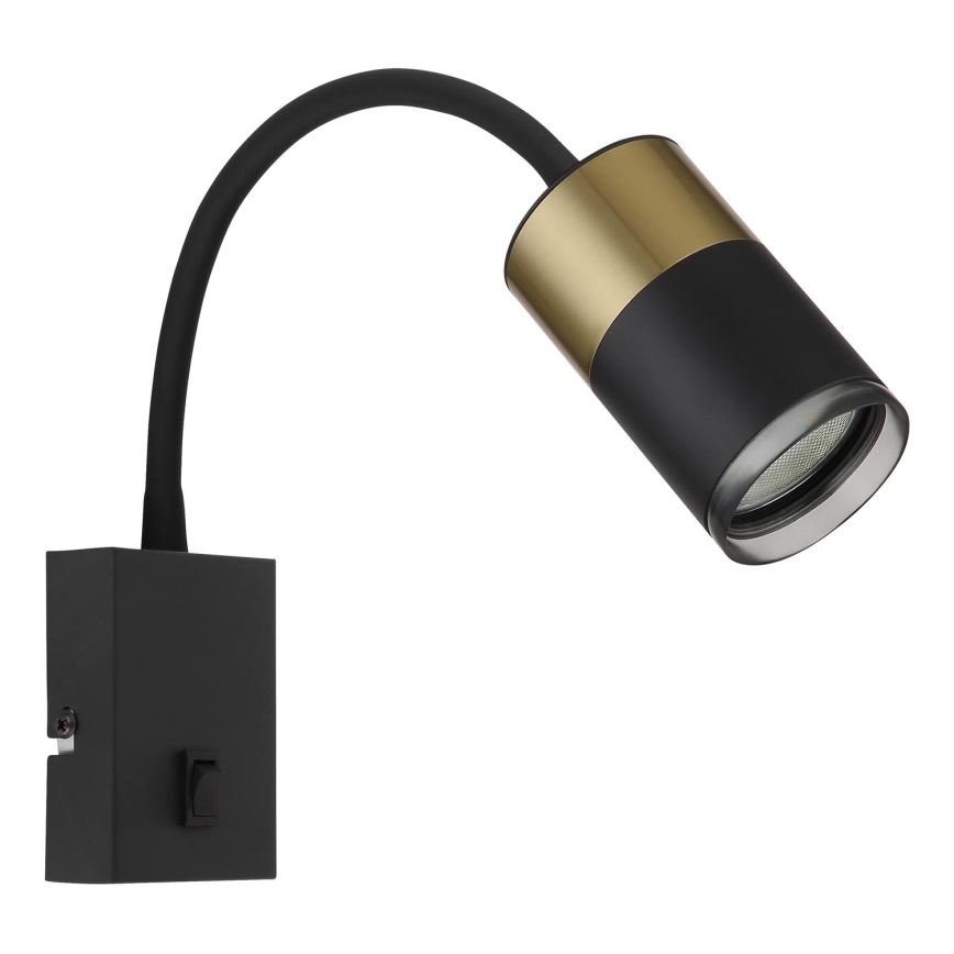 Globo - Wall spotlight 1xGU10/25W/230V black/gold