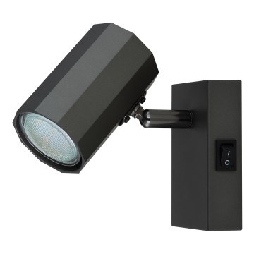 Globo - Wall spotlight 1xGU10/25W/230V black
