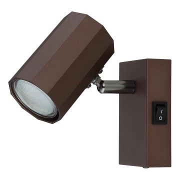 Globo - Wall spotlight 1xGU10/25W/230V brown