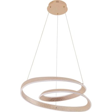 GLOW Cable-Suspended LED Chandelier, 75W, 230V, 4000K, Ø 60 cm, Gold