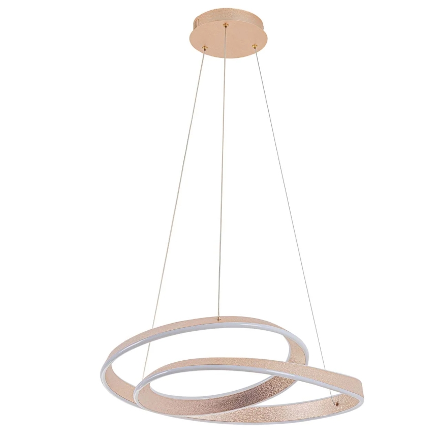 GLOW Cable-Suspended LED Chandelier, 75W, 230V, 4000K, Ø 60 cm, Gold