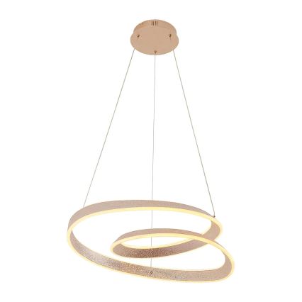 GLOW Cable-Suspended LED Chandelier, 75W, 230V, 4000K, Ø 60 cm, Gold