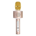 Gold Bluetooth Karaoke Microphone — 6 W, 5 V, 1500 mAh
