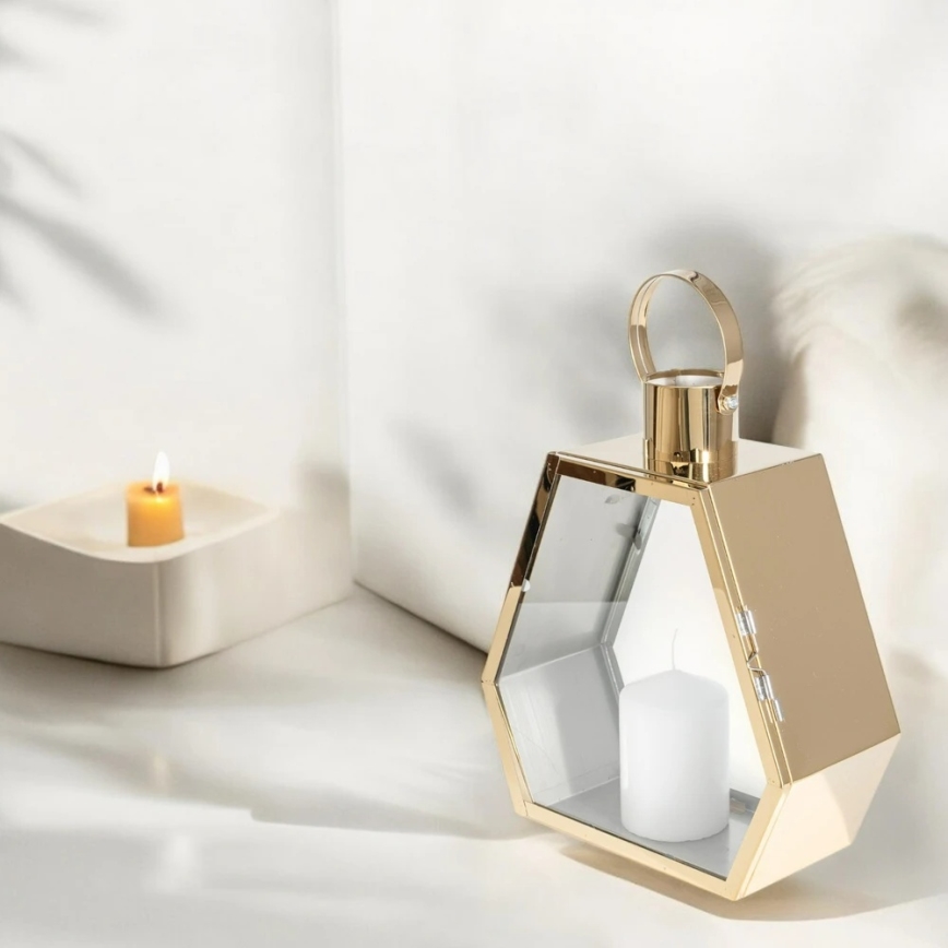 Gold Decorative Lantern, 43 cm