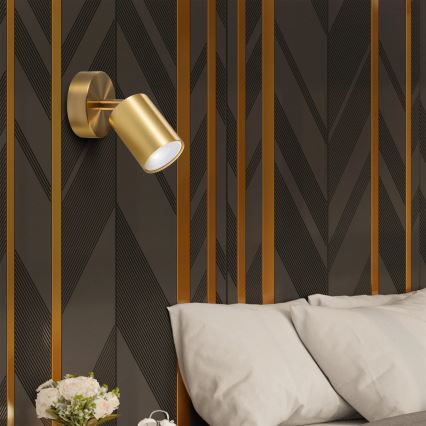 GOLDIE Wall Spotlight 1x GU10/10W/230V, Gold