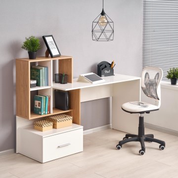 GORA Writing Desk Oak/White