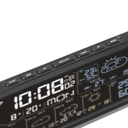 GoSmart Weather Station with LCD Display 230V/3xAAA + 2×AAA Tuya Wi-Fi Black
