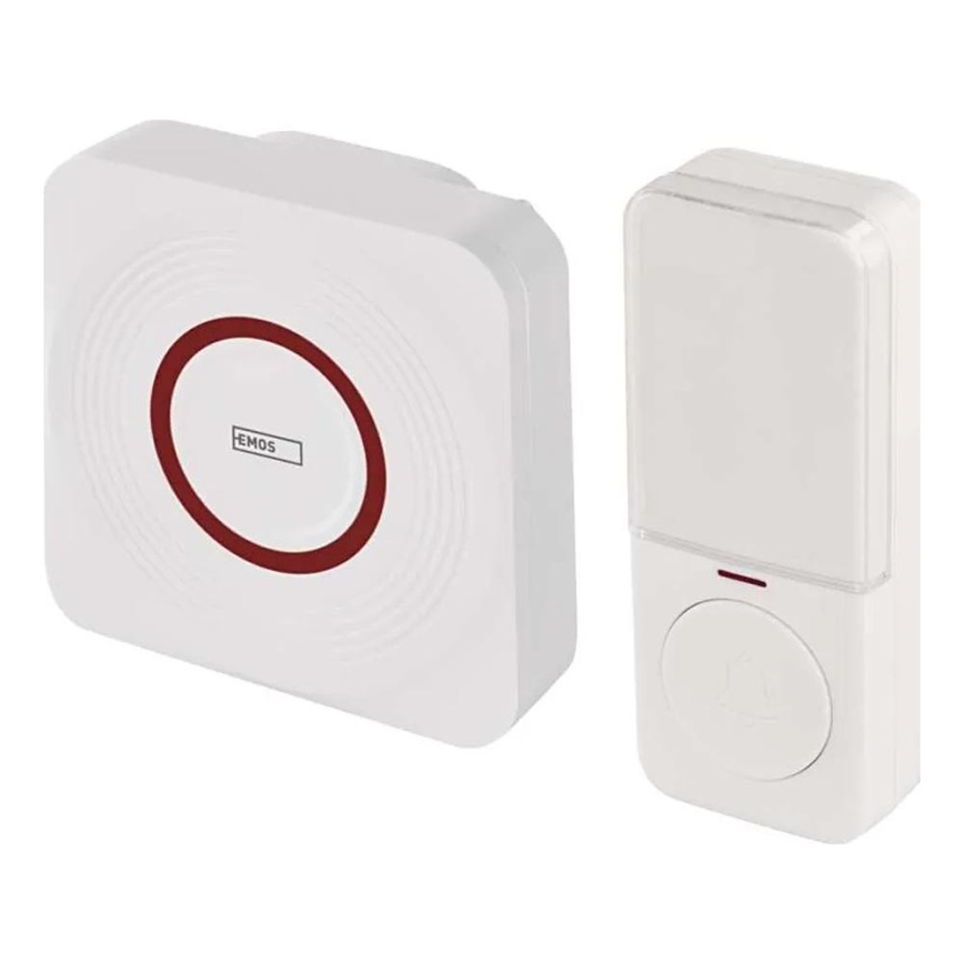 GoSmart Plug-in Wireless Doorbell 230V + 1xCR2032 White Wi-Fi