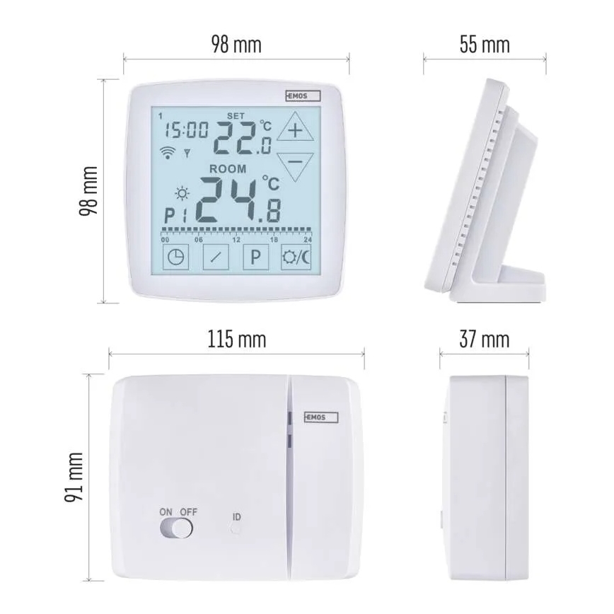 GoSmart Wireless Digital Thermostat 230V/16A Wi-Fi