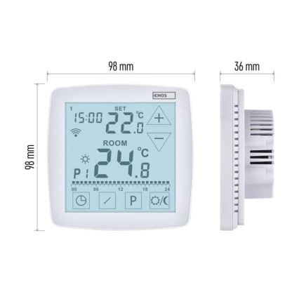 GoSmart Wireless Digital Thermostat 230V/16A Wi-Fi Tuya