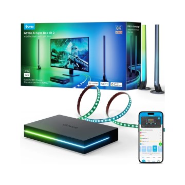 Govee - AI Sync Box Kit 2 Smart PC lighting kit 27-34