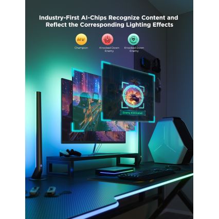 Govee - AI Sync Box Kit 2 Smart PC lighting kit 27-34 + Wi-Fi LED panels