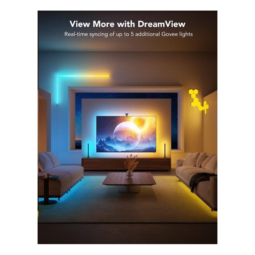 Govee - DreamView T2 DUAL TV 55-65" SMART LED backlight RGBIC Wi-Fi + remote control