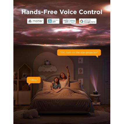 Govee - Galaxy Light Projector 2 Pro, Matter-compatible with Wi-Fi speaker