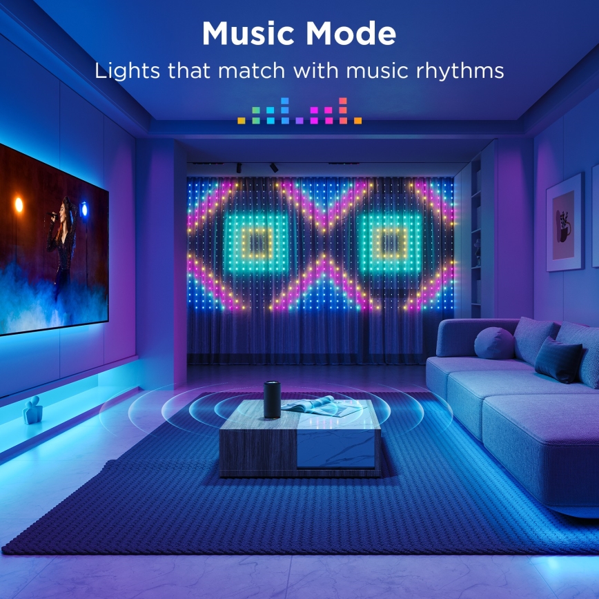 Govee - LED RGB Dimmable outdoor decorative chain LED/15W/230V IP65 Wi-Fi