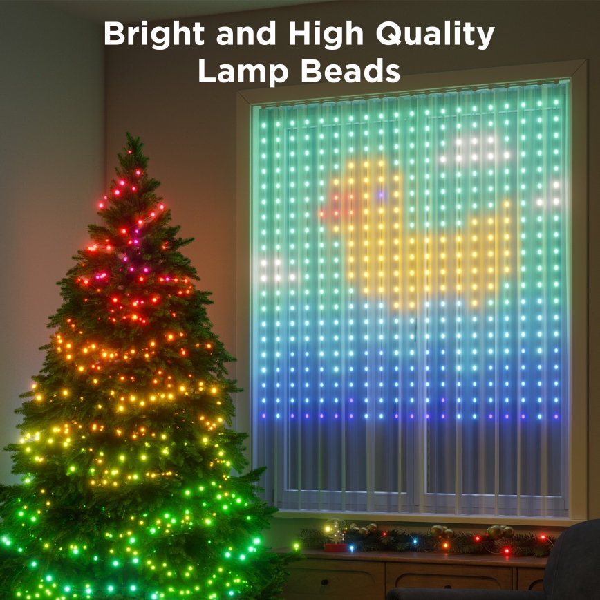 Govee - LED RGB Dimmable outdoor decorative chain LED/15W/230V IP65 Wi-Fi