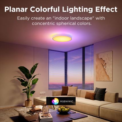 Govee - LED RGBIC Dimmable ceiling light LED/49W/230V 2700-6500K Wi-Fi