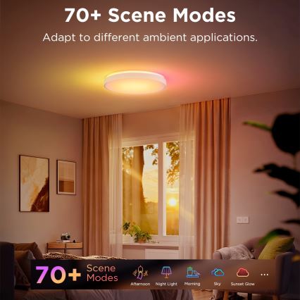 Govee - LED RGBIC Dimmable ceiling light LED/49W/230V 2700-6500K Wi-Fi