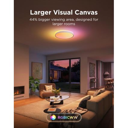 Govee - LED RGBICWW Dimmable Ceiling Light LED/55W/230V Ø 46 cm Matter Wi-Fi