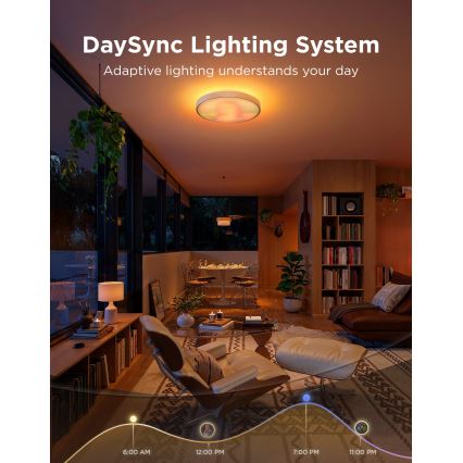 Govee - LED RGBICWW Dimmable ceiling light LED/55W/230V Ø 53 cm Matter Wi-Fi