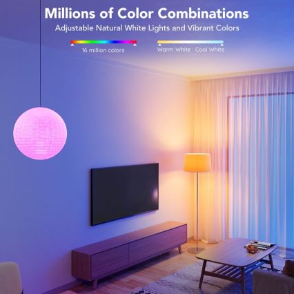 Govee - LED RGBWW Dimmable bulb Smart E27/12W/230V 2700-6500K Wi-Fi