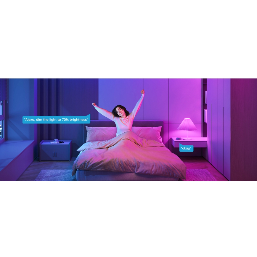 Govee - LED RGBWW Dimmable bulb Smart E27/12W/230V 2700-6500K Wi-Fi