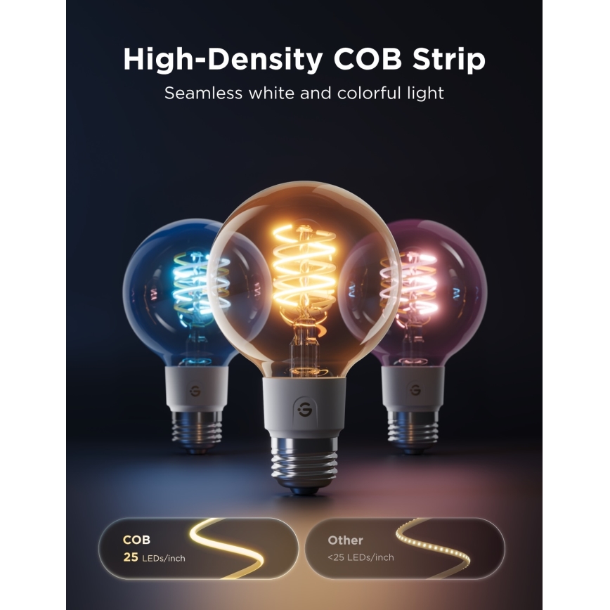 Govee - LED RGBWW Dimmable Bulb Smart MATTER G80 E27/5W/230V 2700-6500K Wi-Fi