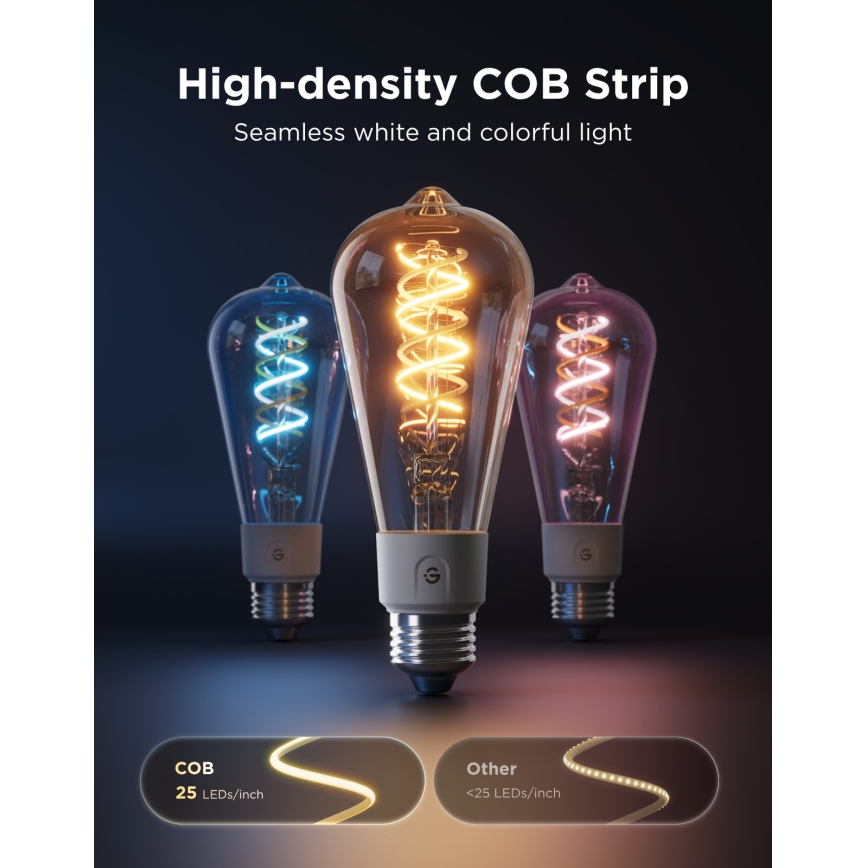 Govee - LED RGBWW Dimmable Bulb Smart MATTER ST64 E27/5W/230V 2700-6500K Wi-Fi