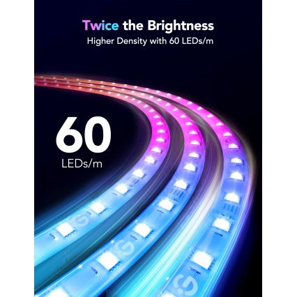 Govee - M1 PRO PREMIUM Smart RGBICW+ LED extension strip 1m Wi-Fi Matter