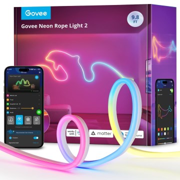 Govee - Neon 2 MATTER bendable LED strip 3m RGBIC Wi-Fi IP67