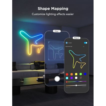 Govee - Neon 2 MATTER bendable LED strip 3m RGBIC Wi-Fi IP67