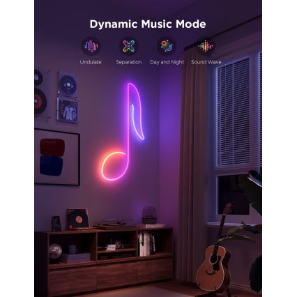 Govee - Neon 2 MATTER bendable LED strip 3m RGBIC Wi-Fi IP67