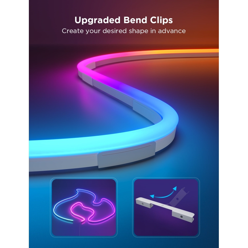 Govee - Neon 2 MATTER bendable LED strip 5m RGBIC Wi-Fi IP67