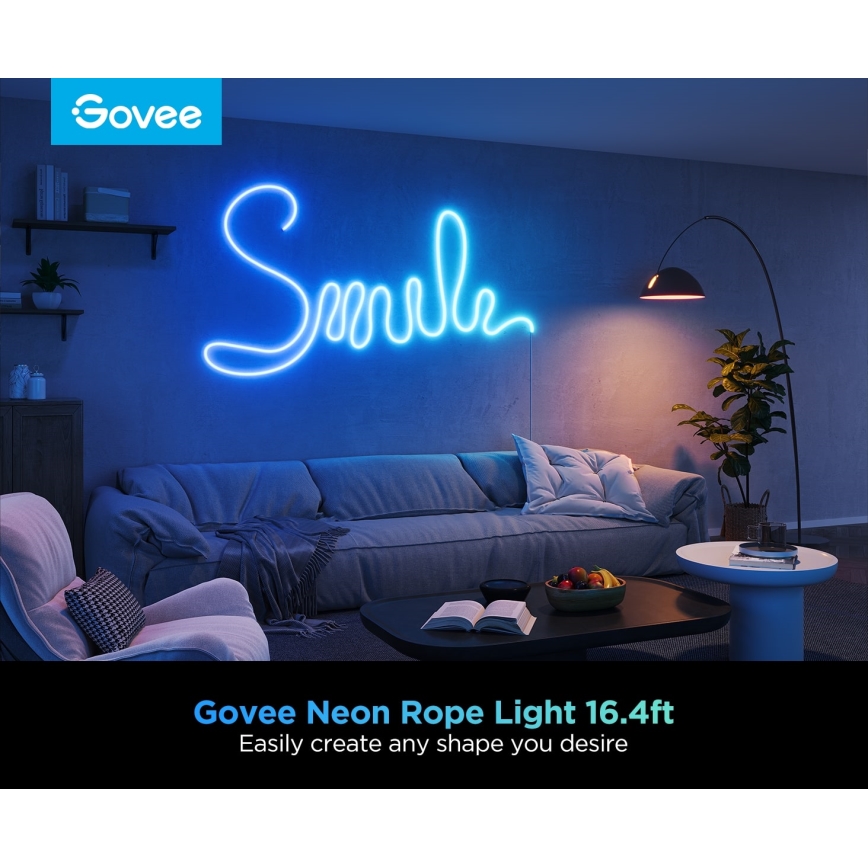 Govee - Neon 2 MATTER bendable LED strip 5m RGBIC Wi-Fi IP67