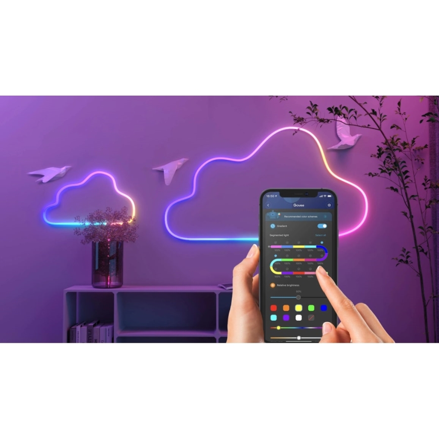 Govee - Neon SMART bendable LED strip RGBIC 2m Wi-Fi IP67
