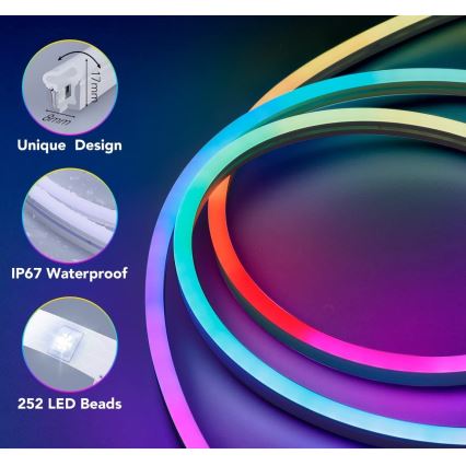 Govee - Neon SMART bendable LED strip RGBIC 2m Wi-Fi IP67