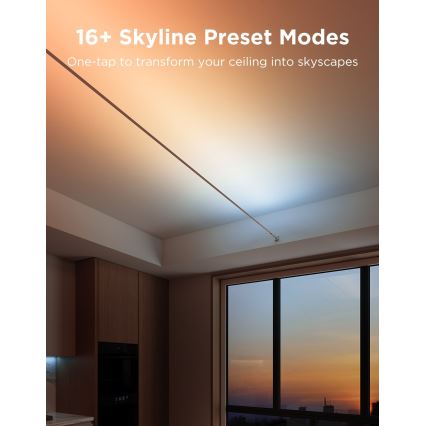 Govee - RGBICWW Hanging LED Strip 36W/24V 4m Skyline Matter Wi-Fi