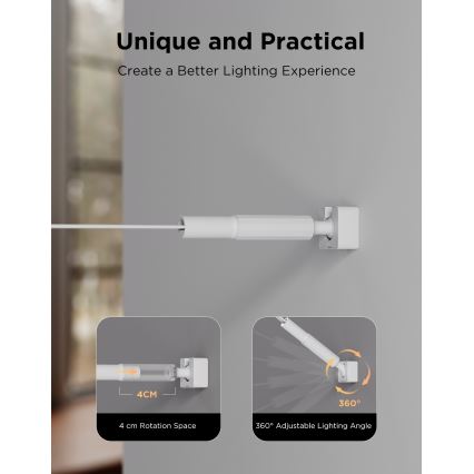 Govee - RGBICWW Hanging LED Strip 36W/24V 4m Skyline Matter Wi-Fi