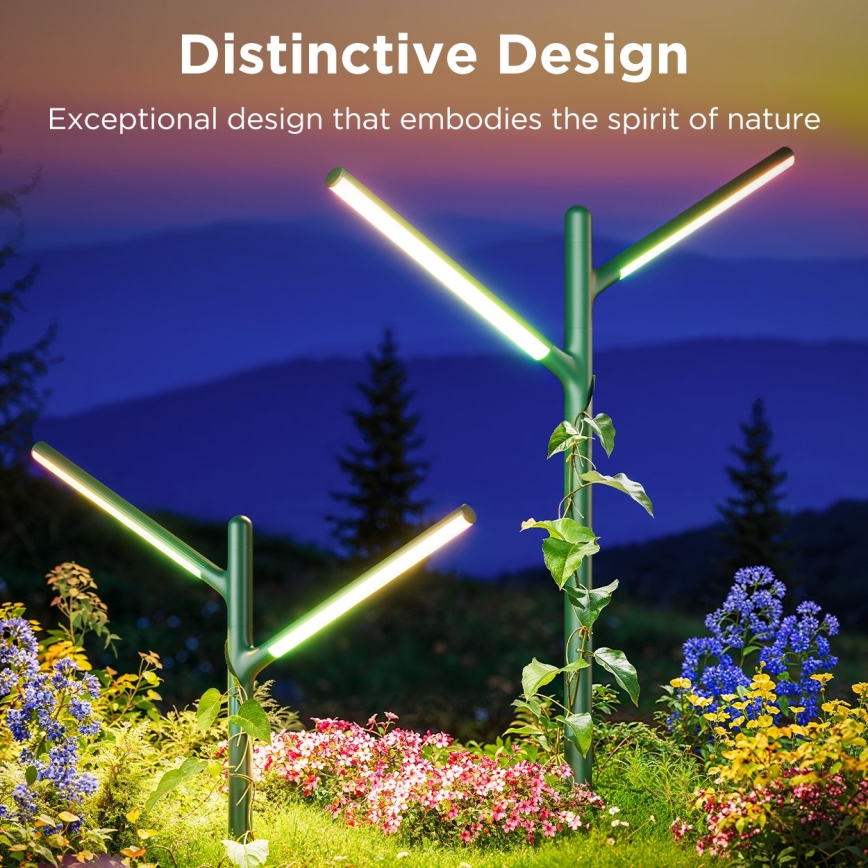Govee - SET 2x LED RGBICWW Dimmable outdoor lamp LED/18W/230V IP66 2700-6500K Wi-Fi