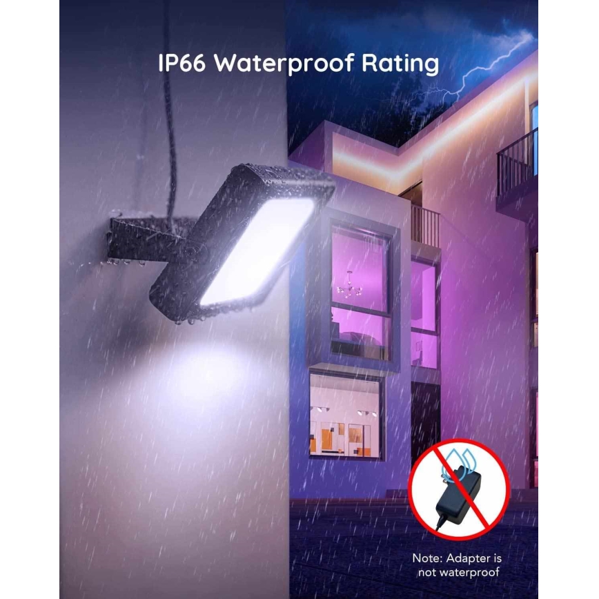Govee - SET 4x Flood Lights outdoor SMART LED lights Wi-Fi IP66