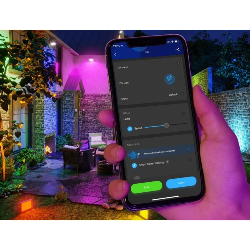 Govee - SET 4x Flood Lights outdoor SMART LED lights Wi-Fi IP66