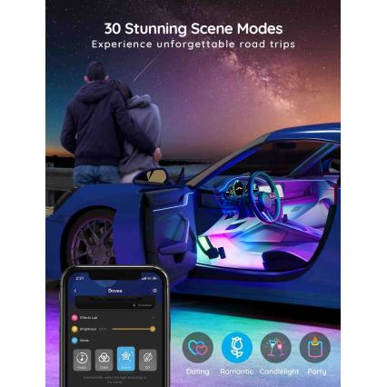 Govee - Smart LED car strips - RGBIC