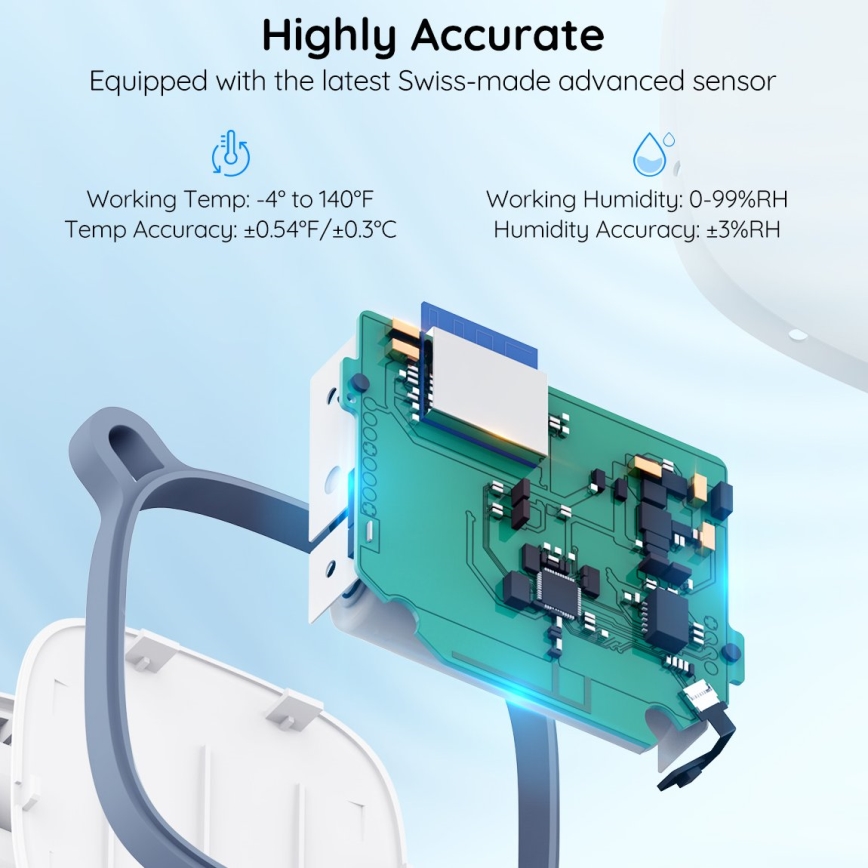 Govee - Thermometer and Hygrometer 3xAAA Wi-Fi