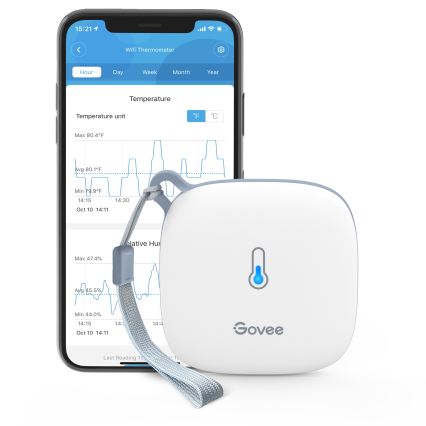 Govee - Thermometer and Hygrometer 3xAAA Wi-Fi